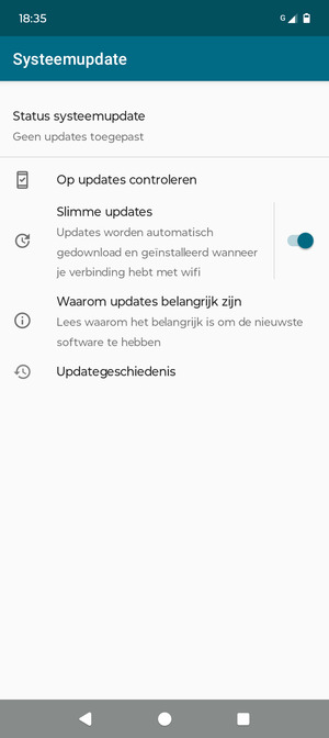 Selecteer Op updates controleren