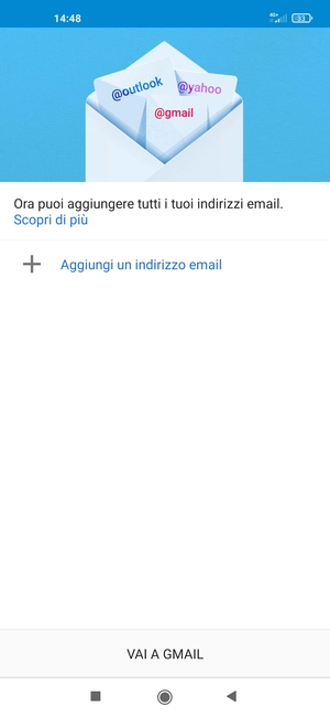 Seleziona Aggiungi un indirizzo email