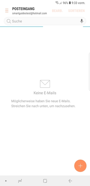 Ihr Hotmail Konto ist einsatzbereit