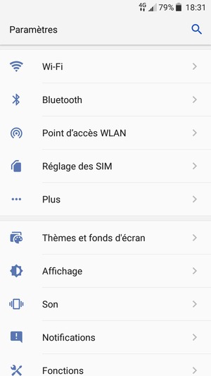 Sélectionnez Wi-Fi