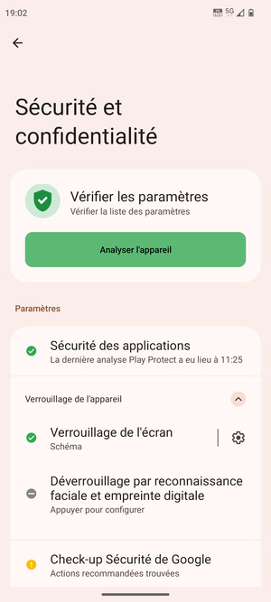 Votre téléphone est maintenant sécurisé par un écran de verrouillage