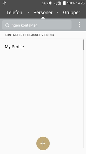 Velg menyknappen
