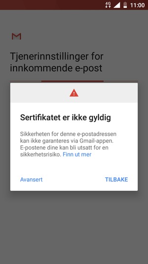 Velg Avansert