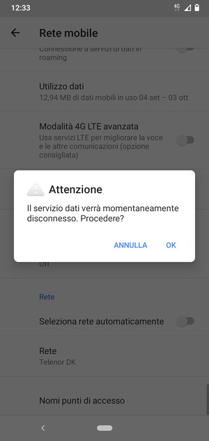 Seleziona OK