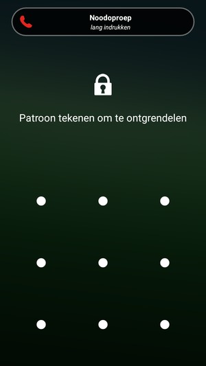 Uw telefoon is nu beveiligd met een schermvergrendeling