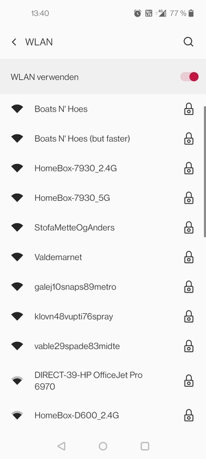 Wählen Sie das Wireless-Netzwerk, zu dem Sie eine Verbindung herstellen möchten