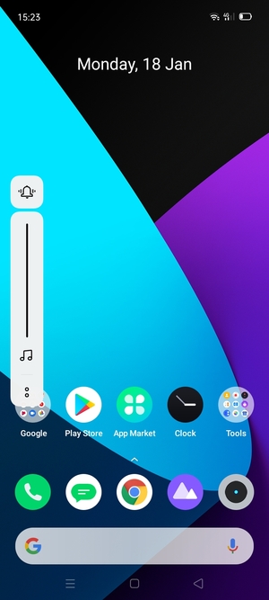 Continue to press to take the volume down to the required level