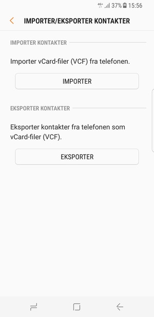 Velg IMPORTER