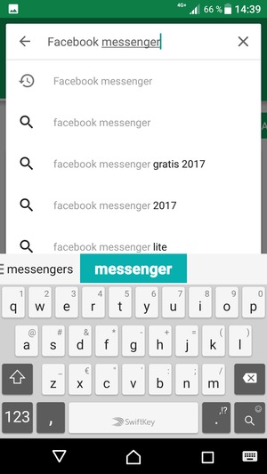 Introduzca el nombre de la aplicación y seleccione Buscar