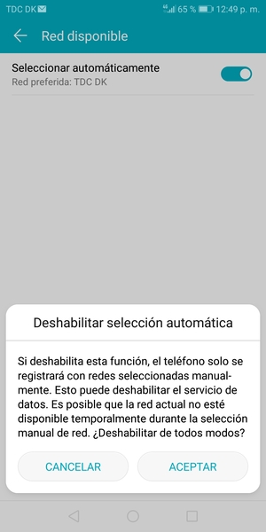 Seleccione ACEPTAR