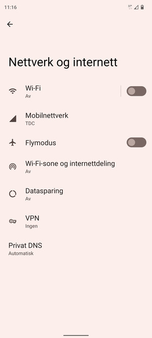 Velg Mobilnettverk