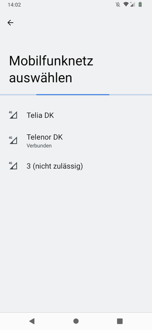 Warten Sie, bis die Suche abgeschlossen ist