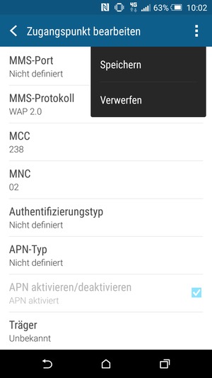 Wählen Sie Speichern