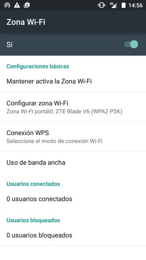 El teléfono ha sido configurado para su uso como módem