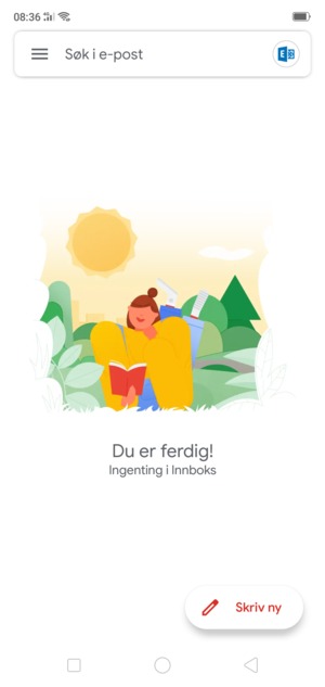 Kontoen er klar til bruk