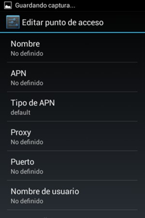 Introduzca la información de Internet