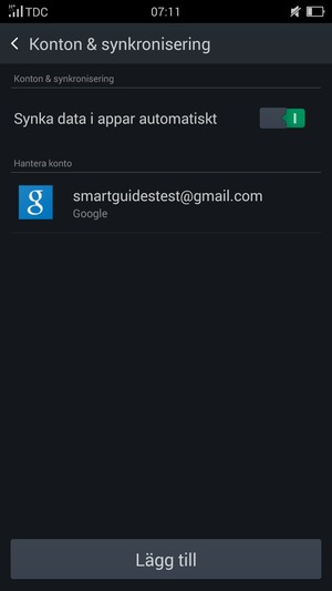 Tryck på ditt Google-konto