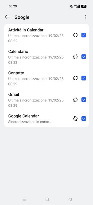 Le tue informazioni verranno sincronizzate