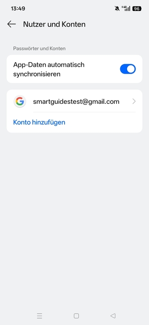 Wählen Sie Ihr Google Konto