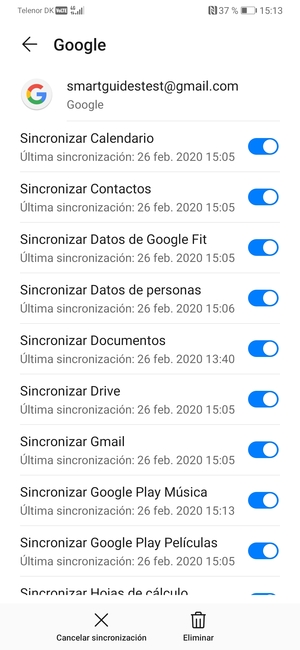 Su información será sincronizada