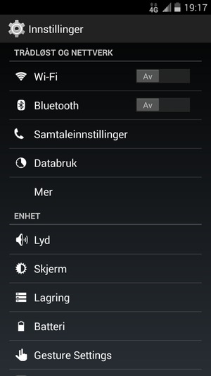 Velg Wi-Fi
