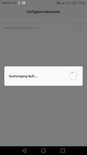 Warten Sie, bis die Suche abgeschlossen ist