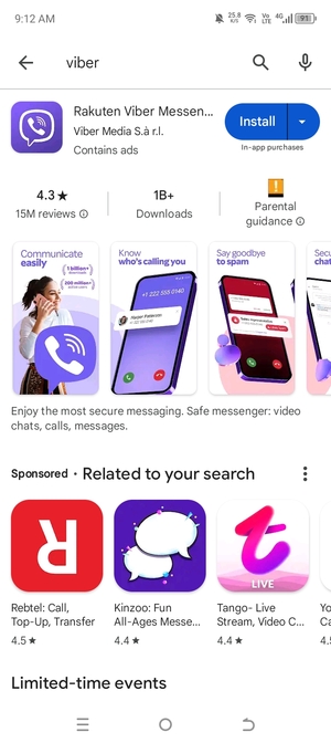 Select the app