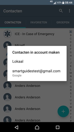 Selecteer uw Google-account