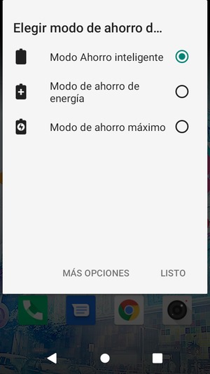 Seleccione la opción deseada y seleccione Listo