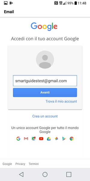 Seleziona Avanti
