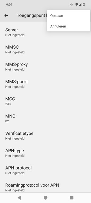 Selecteer Opslaan