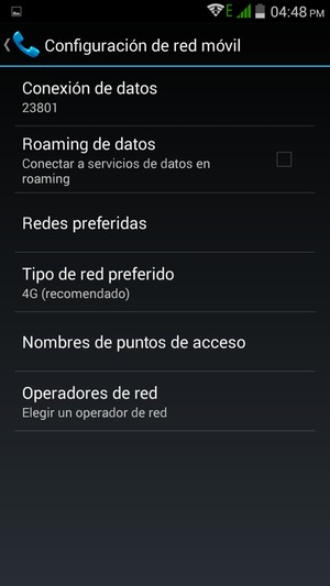 Seleccione Nombres de puntos de acceso