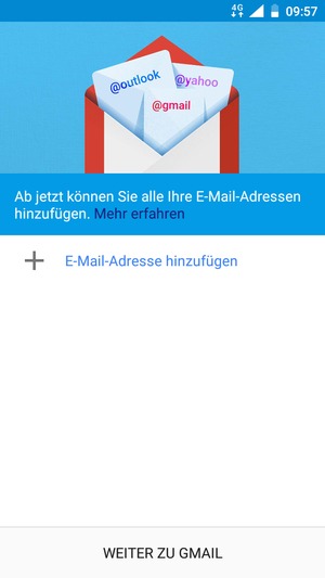 Wählen Sie E-Mail-Adresse hinzufügen