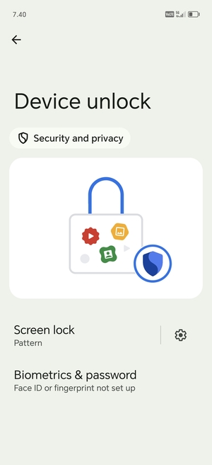Your phone is now secure with a screen lock