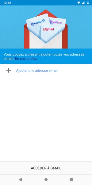 Sélectionnez Ajouter une adresse e-mail