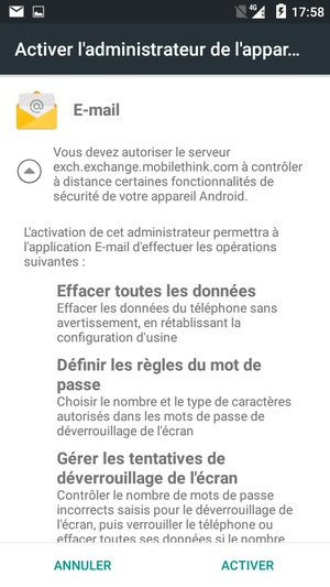 Sélectionnez ACTIVER