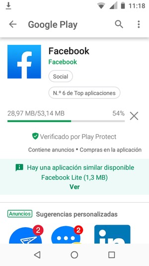 Espere a que el proceso de instalación finalice