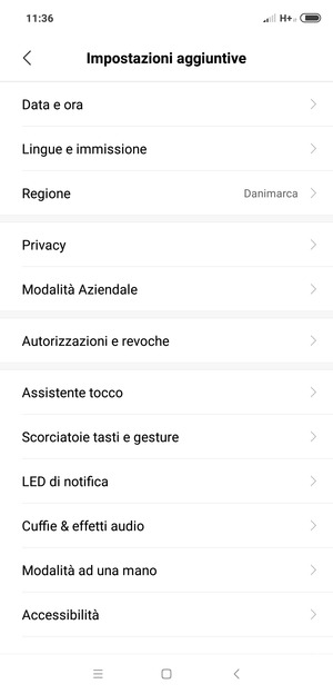 Seleziona Privacy