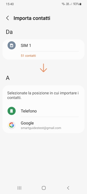 Seleziona Google