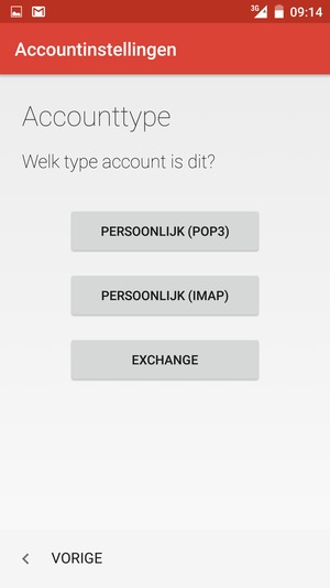 Selecteer EXCHANGE