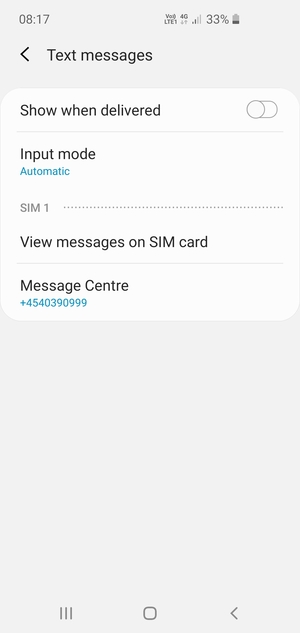 Select Message Centre