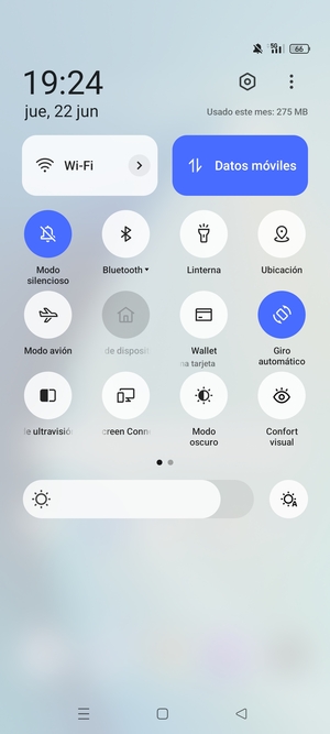 Seleccione Modo silencioso para volver al modo de sonido