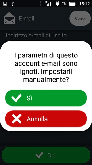 Seleziona Sì