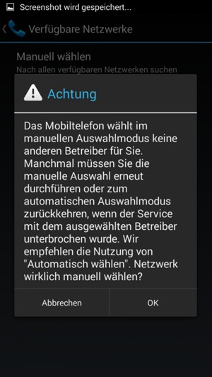 Wählen Sie OK
