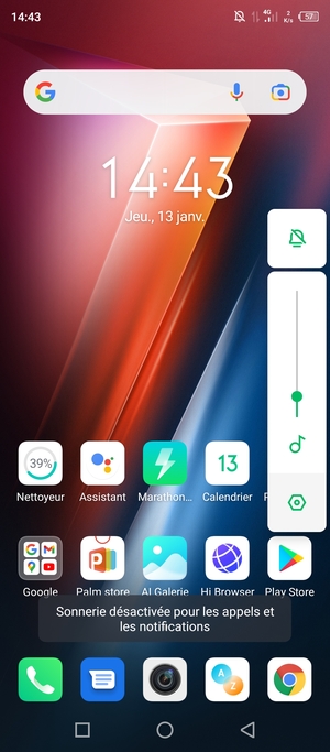 Sélectionnez Silencieux pour repasser en mode sonore