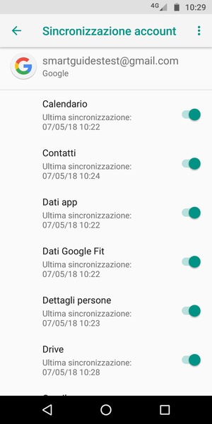 Assicurati che Contatti sia selezionato