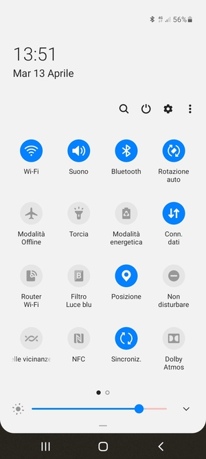 Disattiva Wi-Fi e Bluetooth