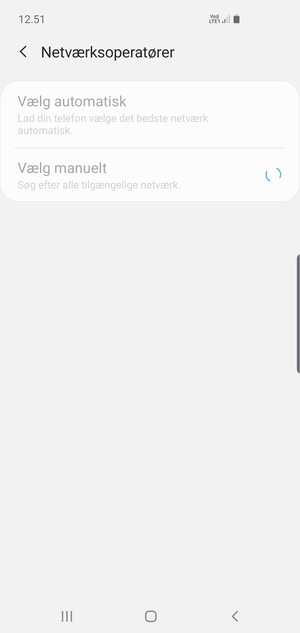 Afvent at søgningen er afsluttet
