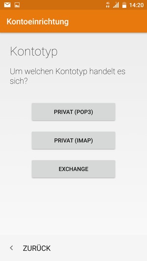 Wählen Sie EXCHANGE