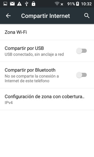 Seleccione Zona Wi-Fi
